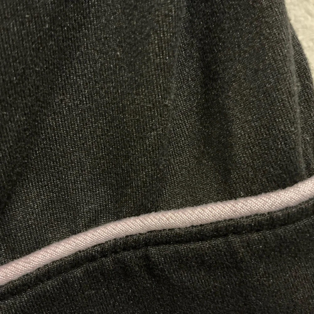 Women's Black Pajama / Loungewear Set with Lavender colored Trim - Picture 11 of 14